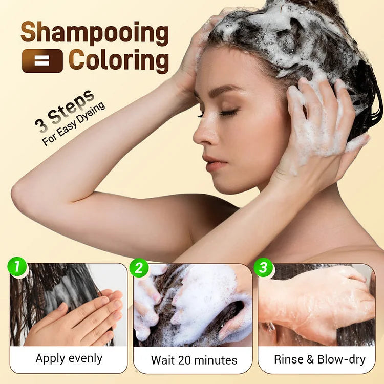 🔥Pure Natural Plant Extract💥Nurturing Herbal Hair Color ( Buy 1 Get 1 Free  )