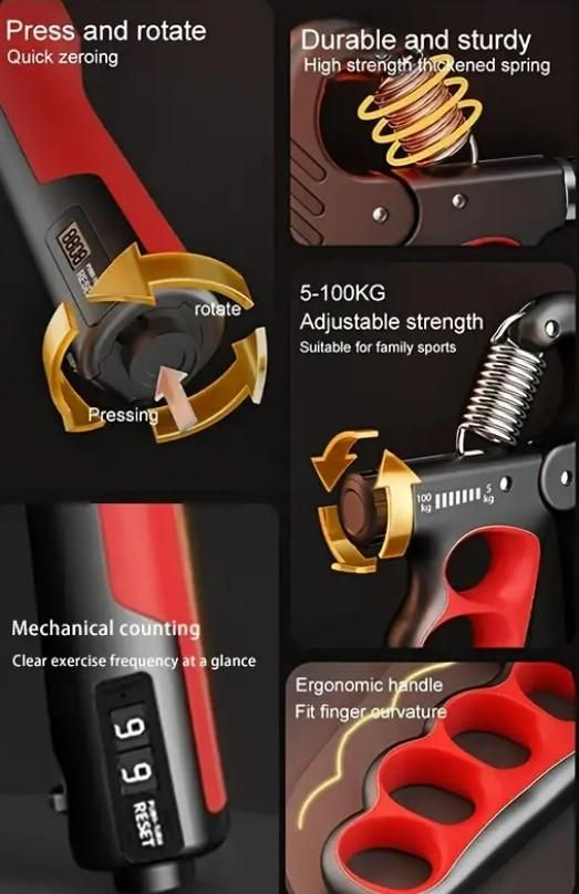 đ„New Hot Sellingâ€ïžâđ„ Adjustable Resistance Hand Grip Strengthener